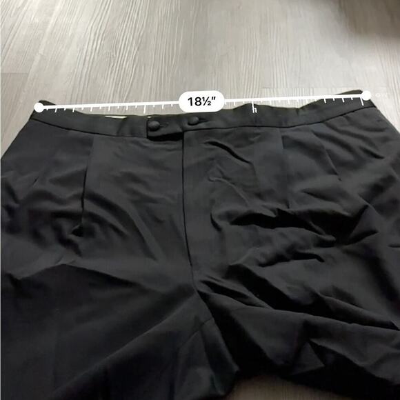 Pal Zileri Black Wool Straight Leg Trouser Dress Pants Size 56‎ - Picture 8 of 10